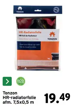GAMMA Tonzon hr-radiatorfolie aanbieding