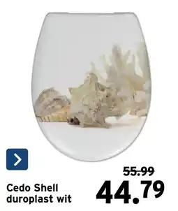 GAMMA Cedo Shell duroplast wit aanbieding