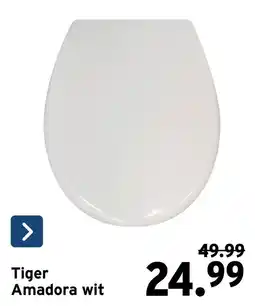 GAMMA Tiger Amadora wit aanbieding
