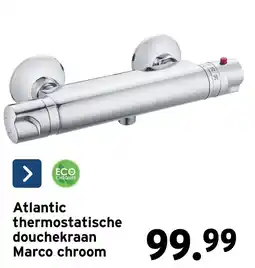 GAMMA Atlantic thermostatische douche kraan Marco chroom aanbieding