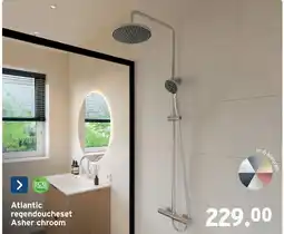 GAMMA Atlantic regendoucheset Asher chroom aanbieding