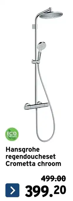Hansgrohe regendoucheset Crometta chroom