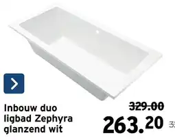 GAMMA Inbouw duo ligbad Zephyra aanbieding