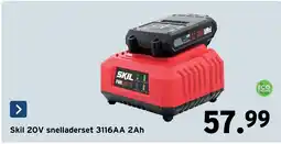 GAMMA Skil 20v snelladerset 3116aa 2ah aanbieding
