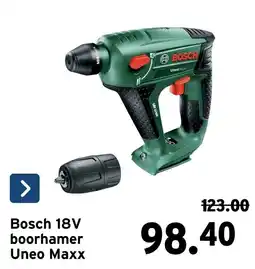 GAMMA Bosch 18V boorhamer Uneo Maxx aanbieding
