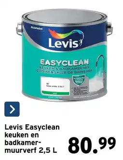 GAMMA Levis Easyclean keuken en badkamer-muurverf aanbieding