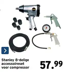 GAMMA Stanley 8-delige accessoireset voor compressor aanbieding