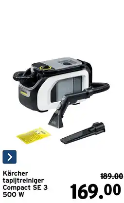 GAMMA kärcher tapijtreiniger compact se 3 aanbieding