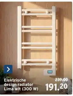 GAMMA Elektrische design radiator Lima wit aanbieding