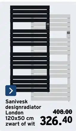 GAMMA Sanivesk designradiator London aanbieding