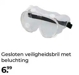 GAMMA Gesloten veiligheidsbril met beluchting aanbieding