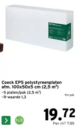 GAMMA Coeck eps polystyreenplaten aanbieding