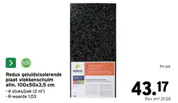 GAMMA Redux geluidsisolerende plaat vlokken schuim aanbieding