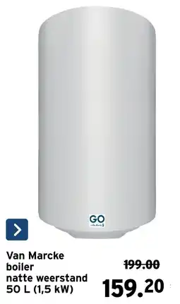 GAMMA Van Marccke boiler aanbieding
