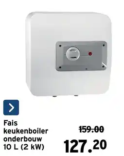 GAMMA Fais keukenboiler onderbouw aanbieding