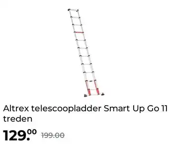 Altrex telescoopladder smart up go 11 treden