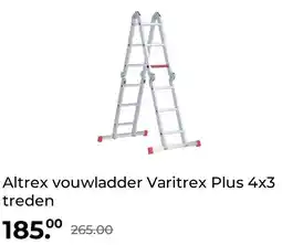 GAMMA altrex vouwladder varitrex plus 4x3 treden aanbieding