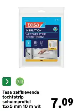 GAMMA Tesa zelfklevende tochtstrip schuimprofiel aanbieding