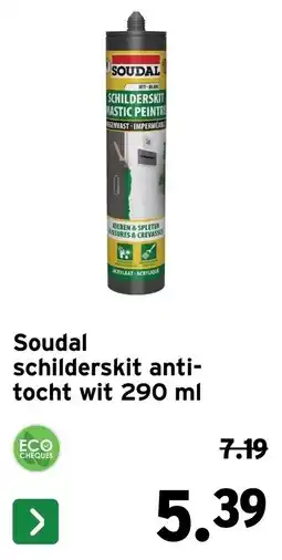 GAMMA Soudal schilderskit anti-tocht wit aanbieding