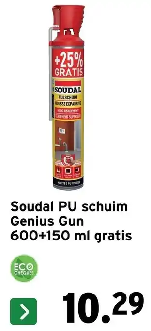 Soudal pu schuim genius gun