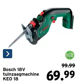 GAMMA Bosch 18V tuinzaagmachine KEO 18 aanbieding