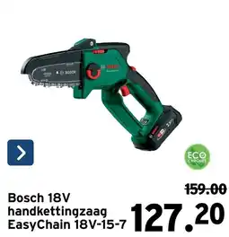 GAMMA Bosch 18v handkettingzaag aanbieding