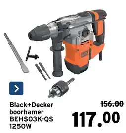 GAMMA Black+Decker boorhamer BEHS03K-QS 1250W aanbieding