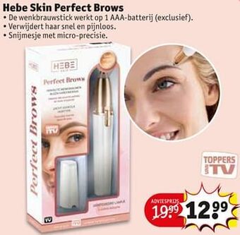Kruidvat Hebe skin perfect brows aanbieding
