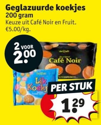 Kruidvat Geglazuurde koekjes 200g aanbieding