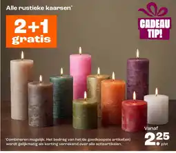 Kwantum rustieke kaarsen aanbieding