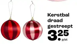 Kwantum Kerstbal draad gestreept aanbieding