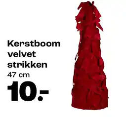 Kwantum Kerstboom velvet strikken aanbieding