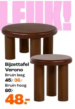 Kwantum Bijzettafel Verono aanbieding