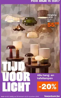 Kwantum Hanglamp Lares aanbieding