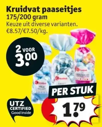Kruidvat Kruidvat paaseitjes 175/200g aanbieding
