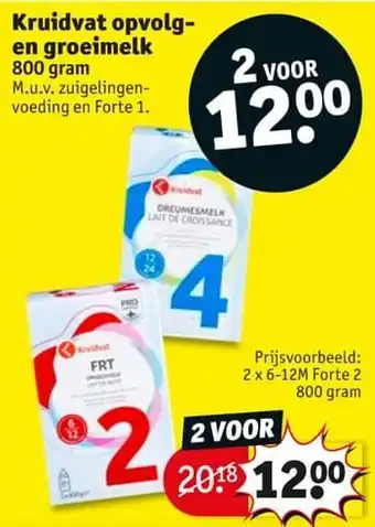 Kruidvat 6-12m forte 2 800g aanbieding
