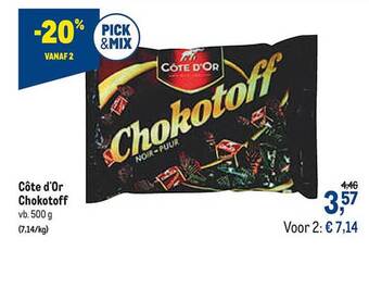 Makro Cote D'or Chokotoff aanbieding