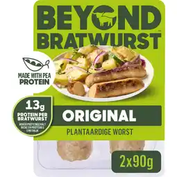 Albert Heijn Beyond Meat Bratwurst original 2 stuks aanbieding