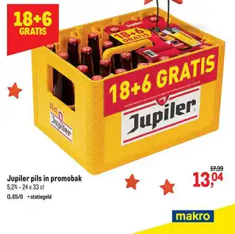 Makro Jupiler Pils In Promobak aanbieding