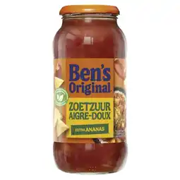 Albert Heijn Uncle Ben's Zoetzure saus met extra ananas bel aanbieding