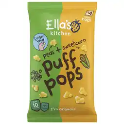 Albert Heijn Ella's kitchen Puff pops erwt + mais 10m+ aanbieding