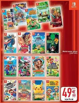 Cora Mario sonic tokyo aanbieding