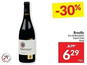 Intermarché Brouilly cru du beaujolais expert club rood aanbieding