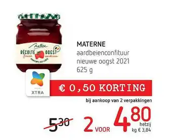 Spar Materne Aardbeienconfituur aanbieding