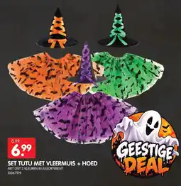 Yess Set tutu met vleermuis + hoed aanbieding