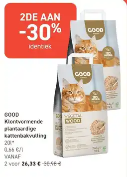 Tom&Co Good klontvormende plantaardige kattenbakvulling aanbieding
