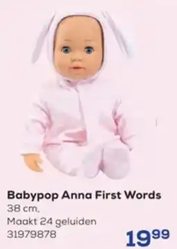 Supra Bazar Babypop anna first words aanbieding
