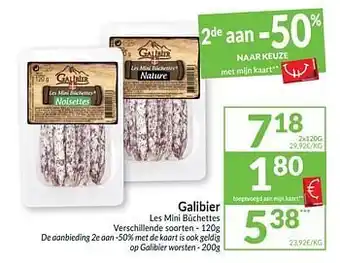 Intermarché Galibier les mini bûchettes aanbieding
