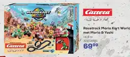 Supra Bazar Carrera GO!! Racetrack Mario Kart World met Mario & Yoshi aanbieding