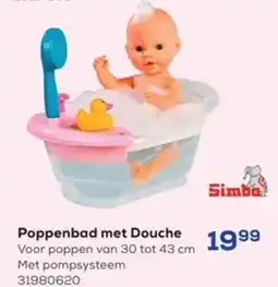 Supra Bazar Poppenbad met Douche aanbieding